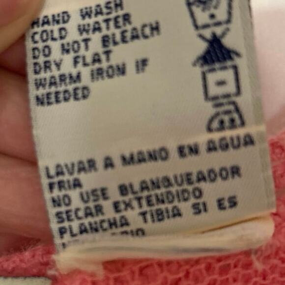 Vintage Y2K White Stag Pink Crochet Summer Cropped Top XL Festival Concert - Picture 9 of 10